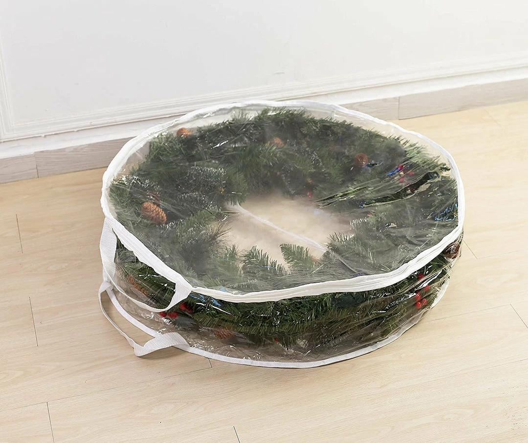 Joiedomi Organizer & Storage Clear Christmas Wreath Storage Container,2 Pack 4 Joiedomi Organizer & Storage Clear Christmas Wreath Storage Container,2 Pack