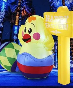 Joiedomi Inflatables Large Easter Sign Inflatable Outdoor Decorations