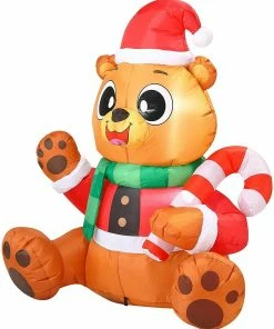 Joiedomi Christmas Tall Holiday Teddy Bear Inflatable (5 Ft) 8 Joiedomi Christmas Tall Holiday Teddy Bear Inflatable (5 Ft)