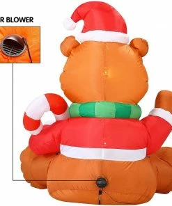 Joiedomi Christmas Tall Holiday Teddy Bear Inflatable (5 Ft) 10 Joiedomi Christmas Tall Holiday Teddy Bear Inflatable (5 Ft)