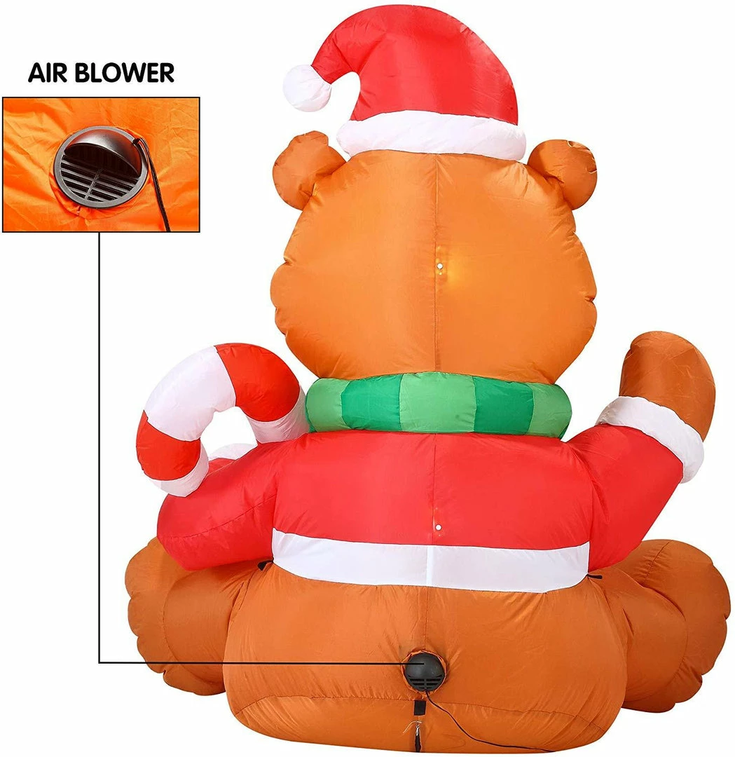 Joiedomi Christmas Tall Holiday Teddy Bear Inflatable (5 Ft) 5 Joiedomi Christmas Tall Holiday Teddy Bear Inflatable (5 Ft)