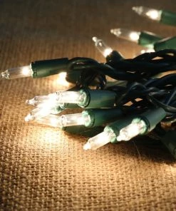 Joiedomi 3 Set Of 100-Count Clear Green Wire Christmas Lights
