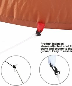 Joiedomi Inflatables Large Easter Basket With Build-in LEDs Inflatable Outdoor Decoration (6ft)