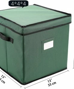 Joiedomi Organizer & Storage Christmas Ornament Storage Box With Adjustable Dividers