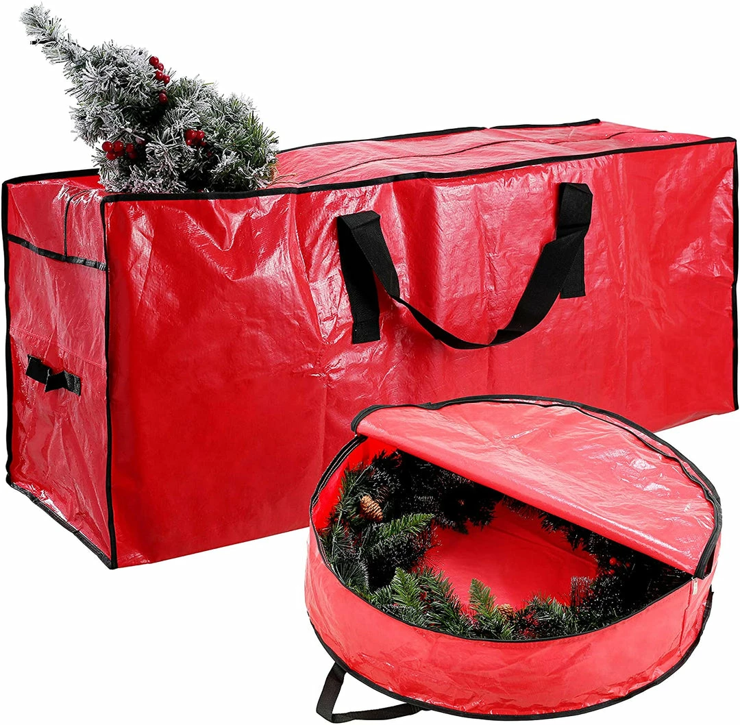 Joiedomi Organizer & Storage Red 48¡± Christmas Tree And 30¡± Wreath Storage 1 Joiedomi Organizer & Storage Red 48¡± Christmas Tree And 30¡± Wreath Storage