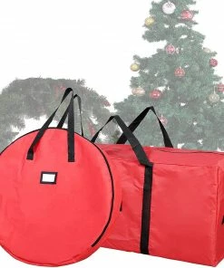 Joiedomi 48¡° Christmas Tree Storage Bag With 30¡± Christmas Wreath Storage Container