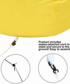 Joiedomi Jumbo Easter Bunny With Build-in LEDs Inflatable Outdoor Decoration (8ft) Inflatables