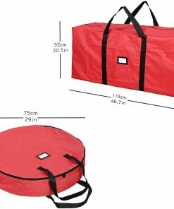Joiedomi 48¡° Christmas Tree Storage Bag With 30¡± Christmas Wreath Storage Container