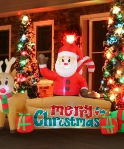 Joiedomi Giant Christmas Sign Inflatable (10 Ft) Inflatables