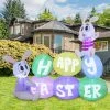 Joiedomi Large Happy Easter Sign Inflatable Outdoor Decorations (6 Ft) Inflatables