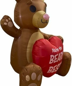 Joiedomi Large Teddy Bear With Heart Valentine Inflatable (6ft)