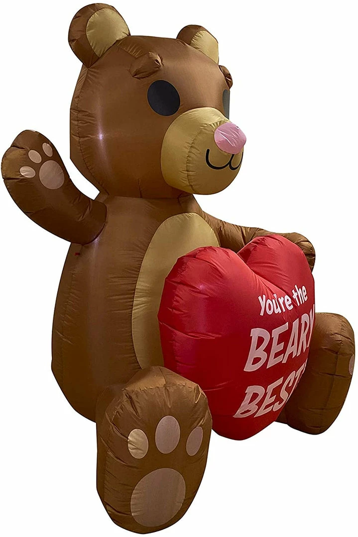 Joiedomi Large Teddy Bear With Heart Valentine Inflatable (6ft) 2 Joiedomi Large Teddy Bear With Heart Valentine Inflatable (6ft)