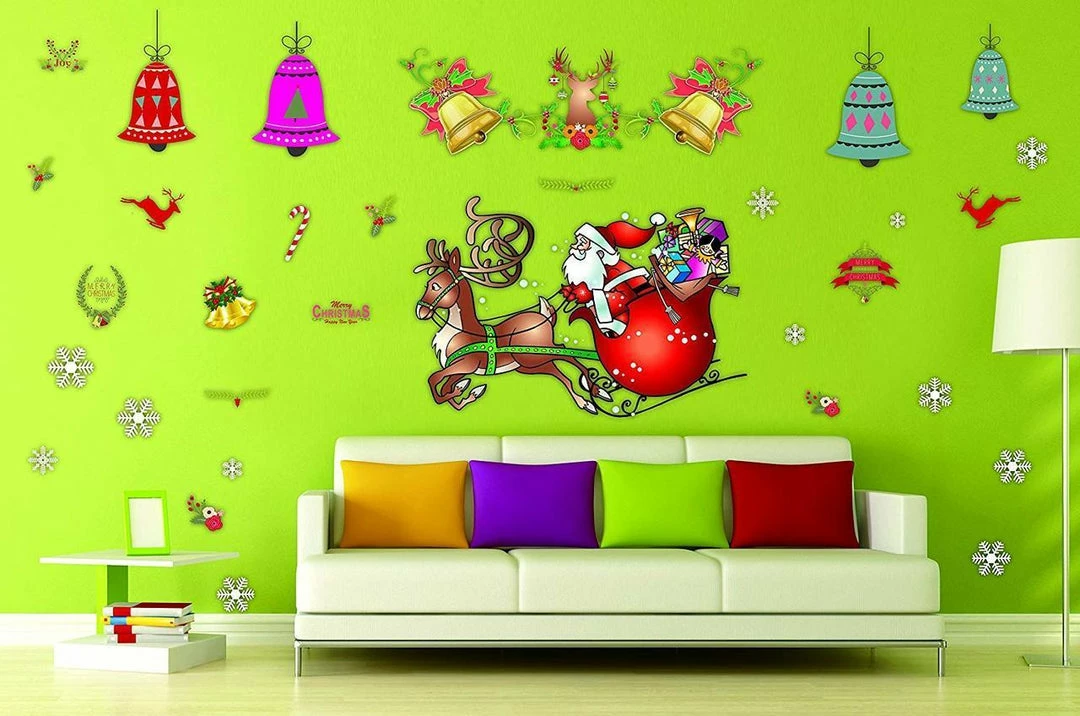 Joiedomi Colorful Holiday Wall Decals 2 Joiedomi Colorful Holiday Wall Decals