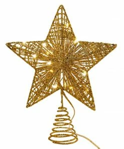 Joiedomi Christmas Tree Toppers, Glitter Gold Star Tree Topper Lighted With Warm White LED Christmas Trees 14 Joiedomi Christmas Tree Toppers, Glitter Gold Star Tree Topper Lighted With Warm White LED Christmas Trees