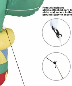 Joiedomi Large Inflatable Decoration Cinco De Mayo Cactus Guitar (6 Ft) Inflatables