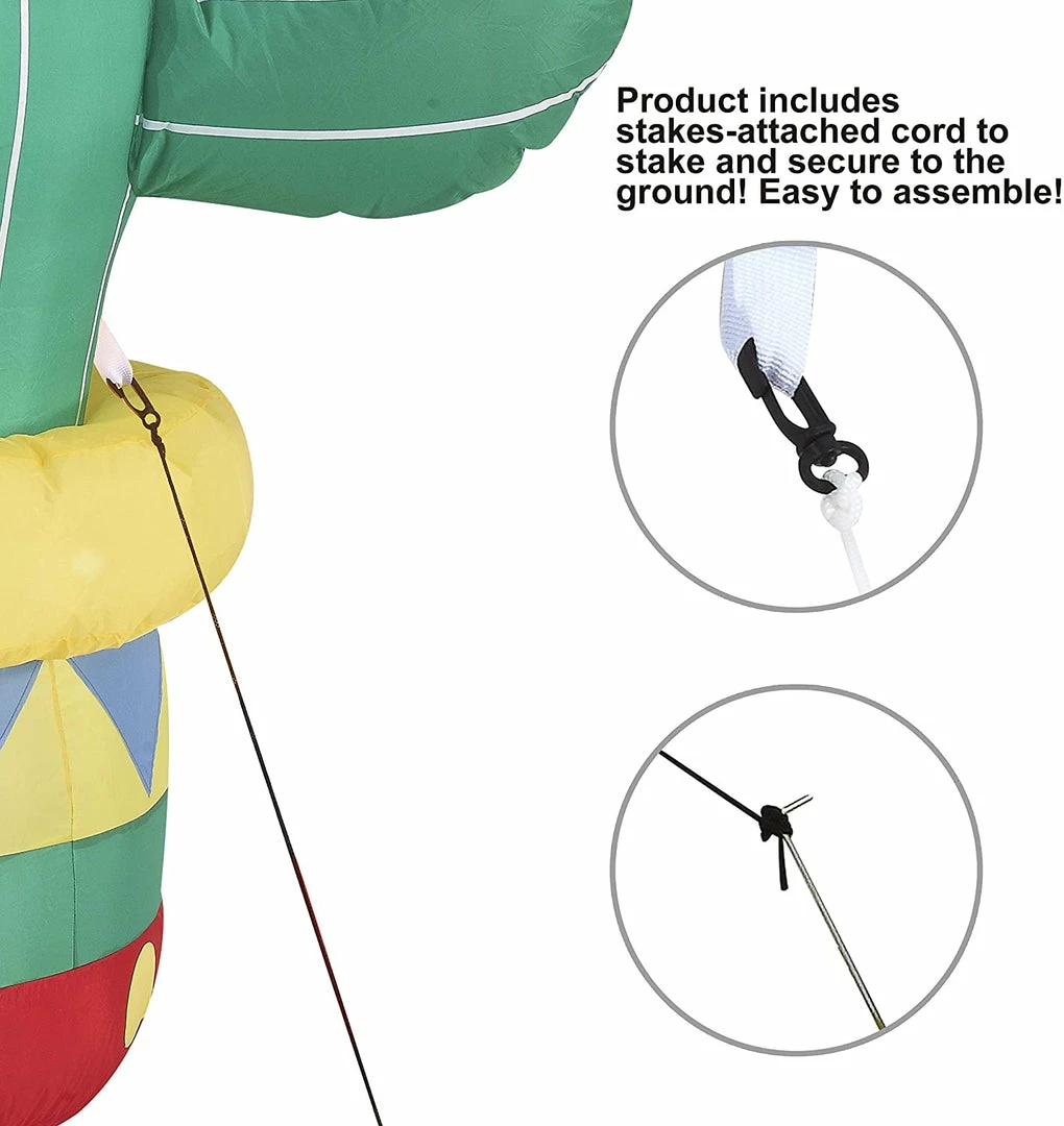 Joiedomi Large Inflatable Decoration Cinco De Mayo Cactus Guitar (6 Ft) Inflatables 2 Joiedomi Large Inflatable Decoration Cinco De Mayo Cactus Guitar (6 Ft) Inflatables