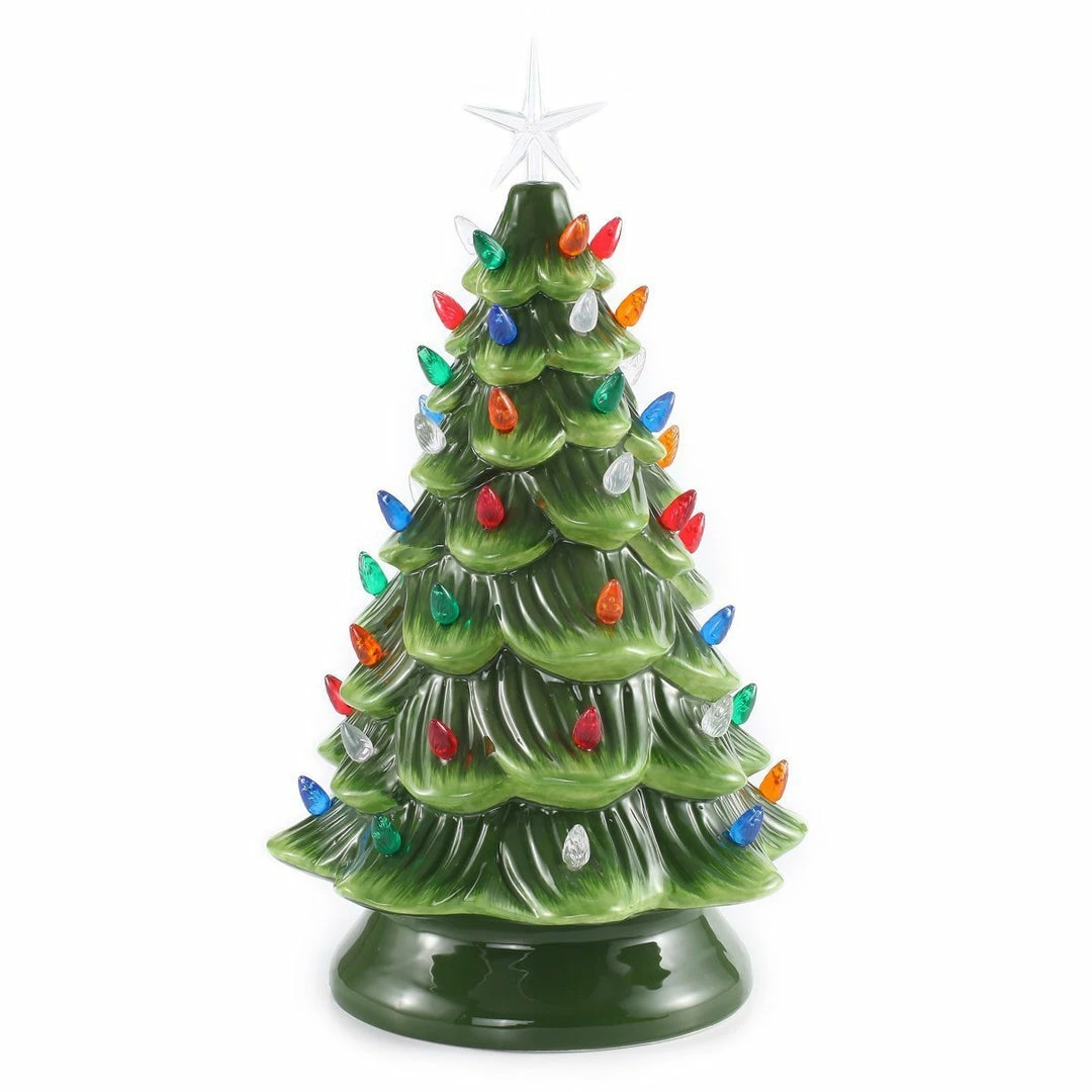 Joiedomi All Holiday Decor 15" Tabletop Pre-lit Ceramic Christmas Tree 1 Joiedomi All Holiday Decor 15" Tabletop Pre-lit Ceramic Christmas Tree