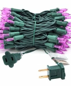 Joiedomi 100-count Purple LED Green Wire Lights All Holiday Decor