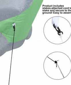 Joiedomi Tall Easter Bunny & Basket With Build-in LEDs Inflatable Outdoor Decorations (5ft)