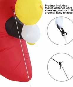 Joiedomi Large Inflatable Long Cinco De Mayo Avocado And Chili (6 Ft) Inflatables