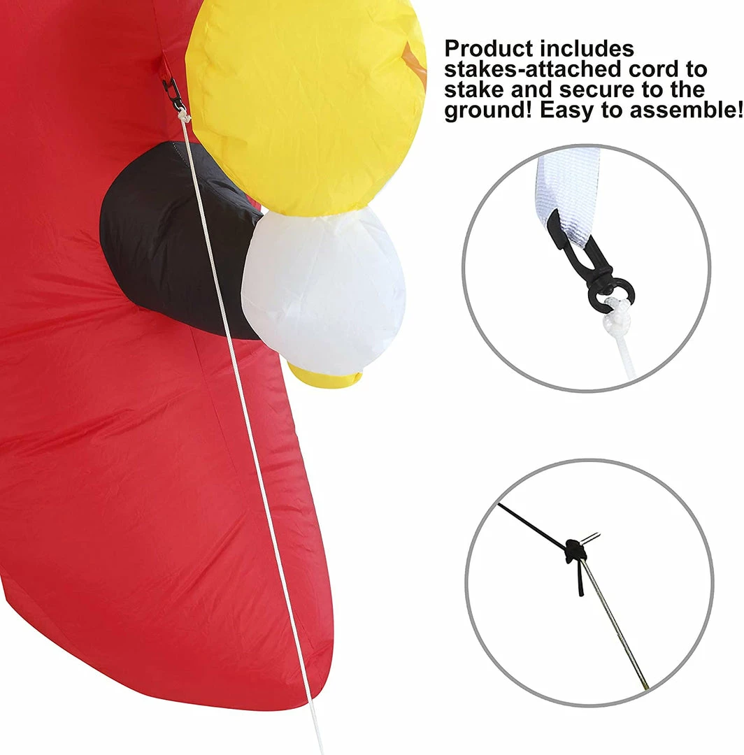 Joiedomi Large Inflatable Long Cinco De Mayo Avocado And Chili (6 Ft) Inflatables 2 Joiedomi Large Inflatable Long Cinco De Mayo Avocado And Chili (6 Ft) Inflatables