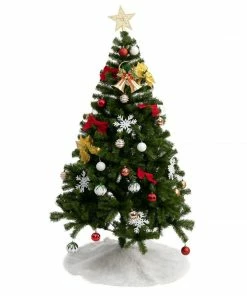 Joiedomi All Holiday Decor 36¡± Soft Classic Faux Fur Christmas Tree Skirt