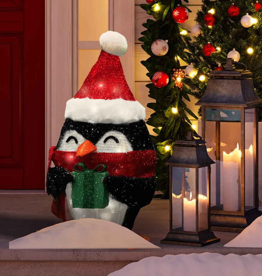 Joiedomi 21¡± Tinsel Penguin LED Yard Light Lawn Decor 1 Joiedomi 21¡± Tinsel Penguin LED Yard Light Lawn Decor