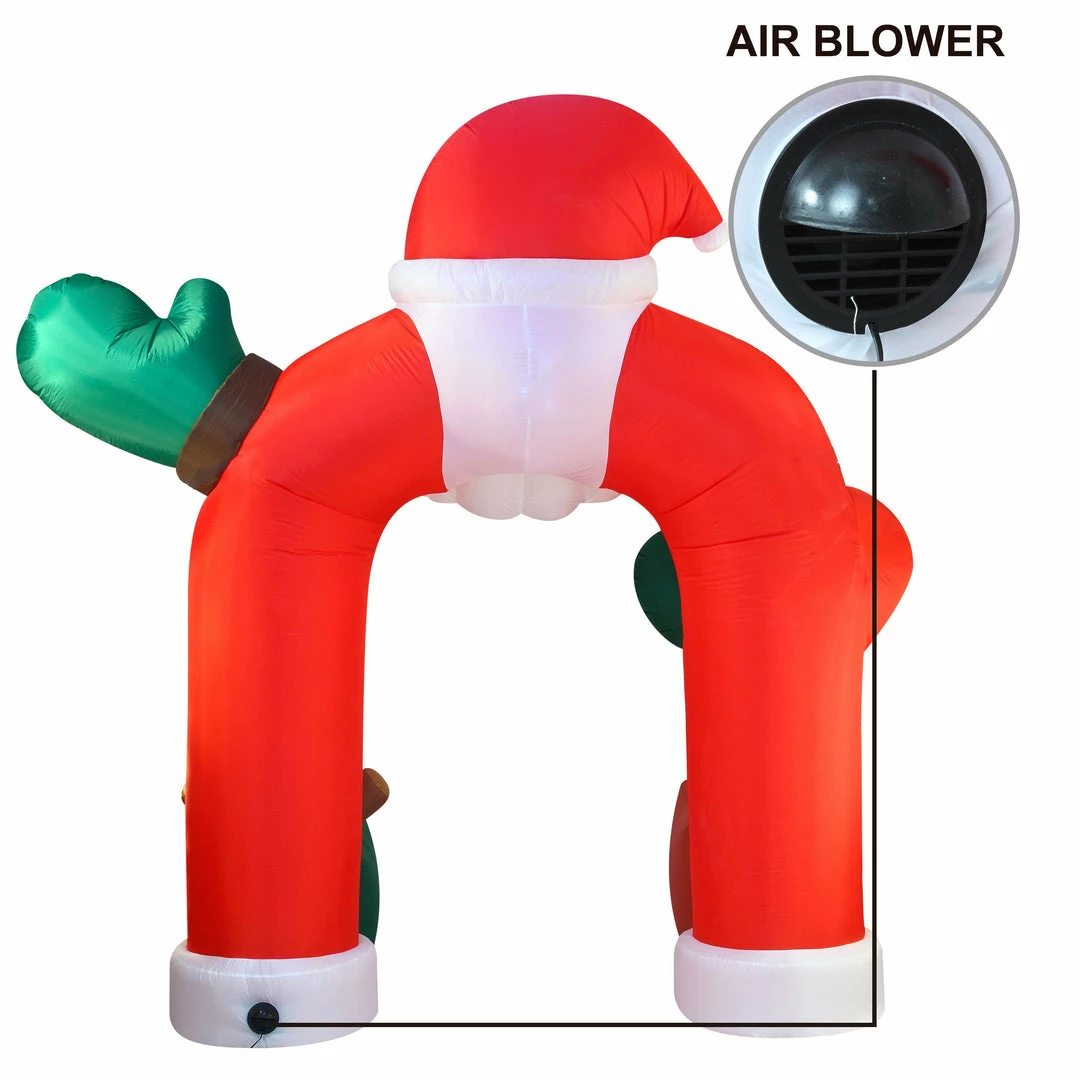 Joiedomi Giant Santa Claus With Gift Boxes Archway Inflatable (11 Ft) 4 Joiedomi Giant Santa Claus With Gift Boxes Archway Inflatable (11 Ft)