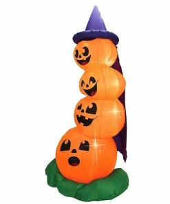 Joiedomi Large Halloween Stacked Pumpkins Inflatable (6 Ft)