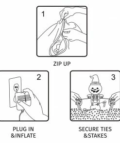 Joiedomi Large Halloween Stacked Pumpkins Inflatable (6 Ft)