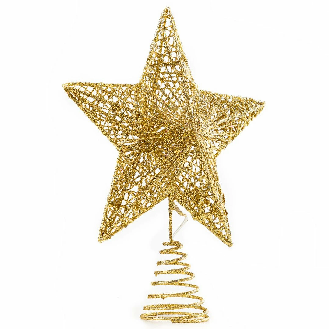 Joiedomi Christmas Tree Toppers, Glitter Gold Star Tree Topper Lighted With Warm White LED Christmas Trees 9 Joiedomi Christmas Tree Toppers, Glitter Gold Star Tree Topper Lighted With Warm White LED Christmas Trees