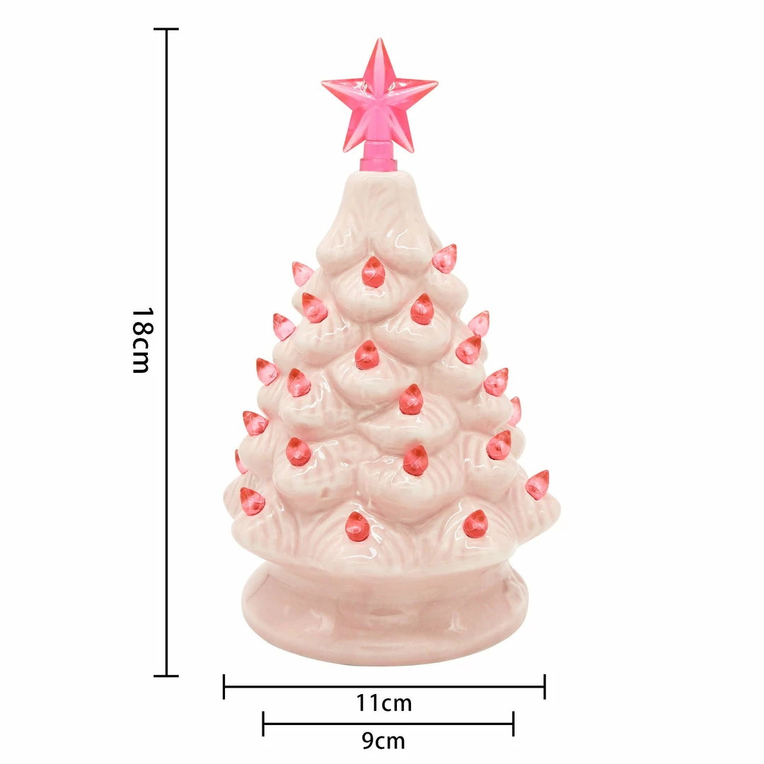 Joiedomi All Holiday Decor 7¡± Ceramic Christmas Tree (Pink) 5 Joiedomi All Holiday Decor 7¡± Ceramic Christmas Tree (Pink)