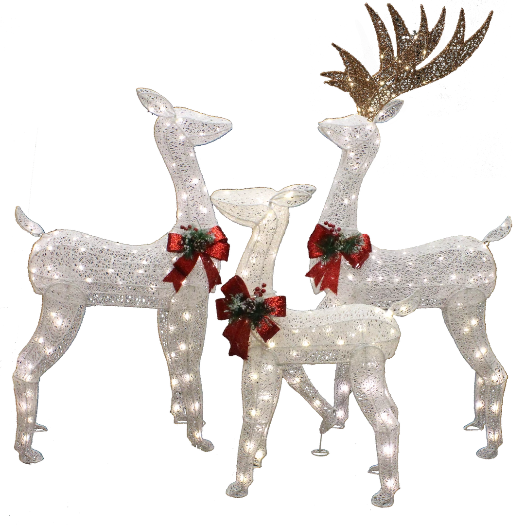 Joiedomi All Holiday Decor 3 Pcs Christmas Reindeers LED Yard Lights 2 Joiedomi All Holiday Decor 3 Pcs Christmas Reindeers LED Yard Lights